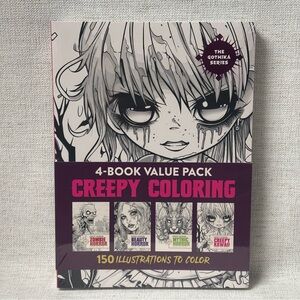 Creepy Coloring 4 Book Value Pack: The Gothika Series- New Sealed